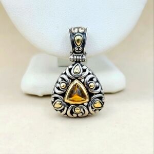 John Hardy Pendant with Citrine and Gold
